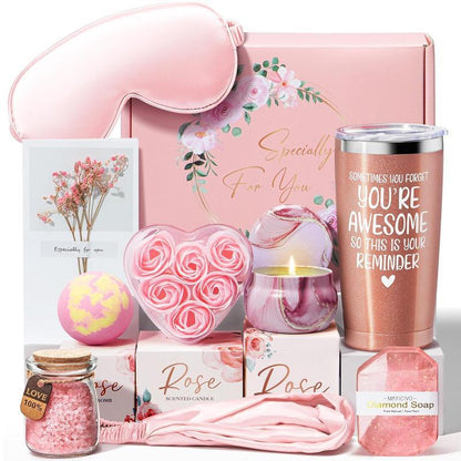 Christmas Halloween Relax Gift Basket Women Rose Cash Gift Box